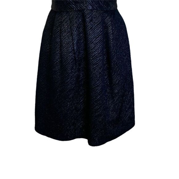 Milly Black Metallic Sparkle Formal Mini Dress| Size 6 - Picture 6 of 7